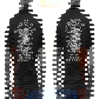 Medusa Making Hard Since 700 BC Greek Mythology Men's T-shirt Back Print | Mazezy