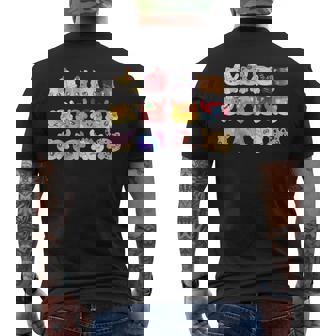 Meemeow 猫 ぬいぐるみ メンズTシャツ バックプリント - Kawaiitshirt