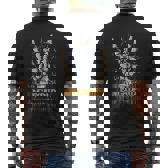 Megadad Rock Heavy Metal Chitarra Elettrica Dad Rock And Roll T-shirt da uomo con stampa posteriore - Novitaregali