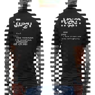Megan Definition Personalized Name Birthday Idea Men's T-shirt Back Print - Monsterry