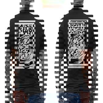 Meister Of Work 車用スタンスホイールのベストプロジェクト メンズTシャツ バックプリント - Kawaiitshirt