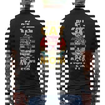 Mejor Gato Mamáiempre Retro Gatointage Camiseta Hombre Estampado Espalda - Regaloses
