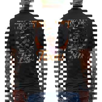 Melanin This Ain’T Texas African American Cowgirl Men's T-shirt Back Print - Monsterry