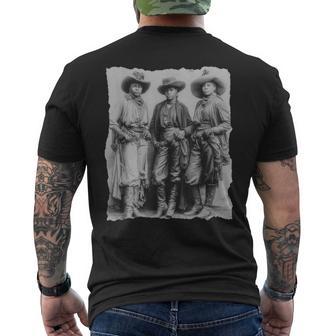 Melanin Cowgirls Black History African Melanin Cowgirl Swag Men's T-shirt Back Print - Thegiftio UK