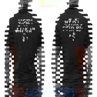 Men's Dad To Be Print My First Father's Day Men's T-shirt Back Print | Mazezy