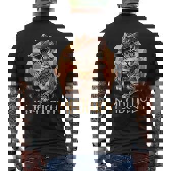 Meowdy Katze Lustiges Howdy Meme Western Cowboy Kätzchen T-Shirt mit Rückendruck - Geschenkecke