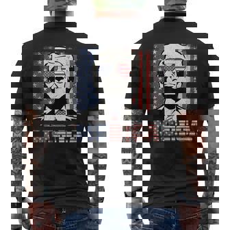 'Merica Trump Trump 4Th Of July American Flag Men's T-shirt Back Print | Mazezy