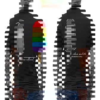 Mes Del Orgullo I Helados I Elige La Igualdad I Lgbtq Camiseta Hombre Estampado Espalda - Regaloses