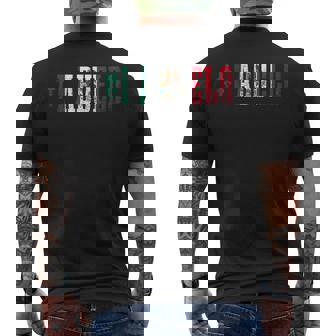 Mexican Abuelo Flag Fathers Day Mexico Grandpa Dia Del Padre Men's T-shirt Back Print - Monsterry