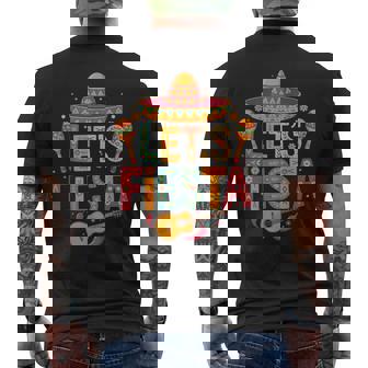 Mexican Lets Fiesta Guitar Cinco De Mayo Men's T-shirt Back Print | Seseable FR