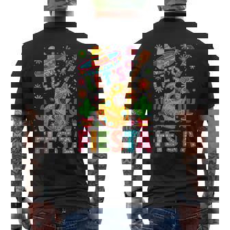 Mexican Guitar Lets Fiesta Cinco De Mayo Men's T-shirt Back Print - Thegiftio