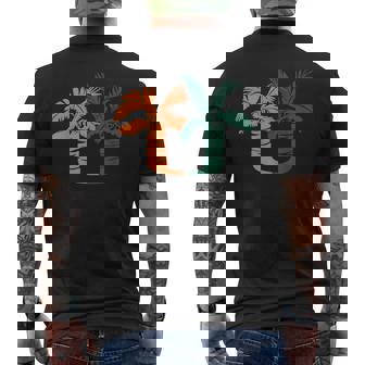 Miami Vacation Cropped Um Palm Tree Men's T-shirt Back Print | Mazezy