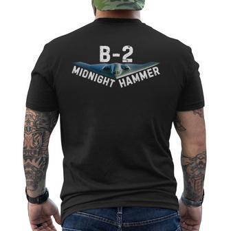 Midnight Hammer B-2 Plane Donald Trump Men's T-shirt Back Print - Thegiftio UK