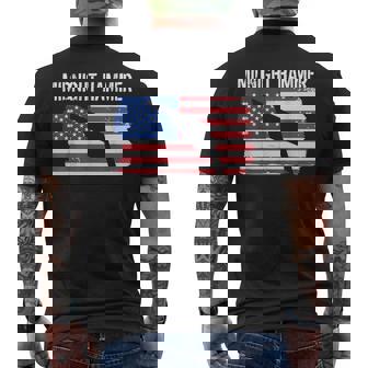 Midnight Hammer B-2 Stealth Jet Operation Usa Flag 4Th July Men's T-shirt Back Print | Mazezy