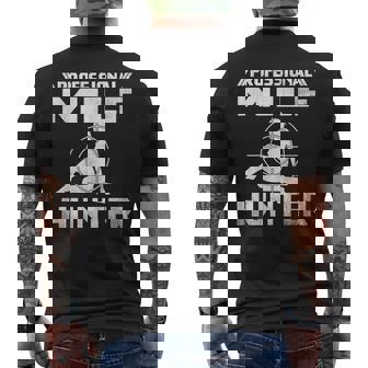 Milf Hunter シングルホットダディ アダルトジョーク メンズTシャツ バックプリント - Kawaiitshirt