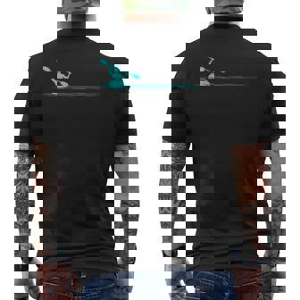 Minimaliste Faire Kayak Dessin Abstrait Kayakiste T-shirt imprimé au dos - Cadeauxyz