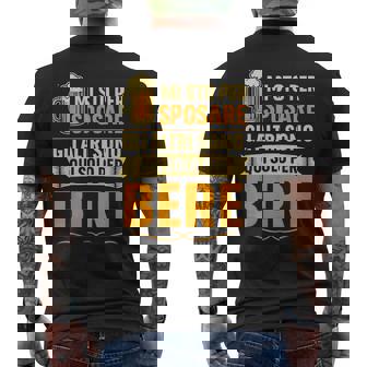 Miposo Frase Ironica Matrimonio Amici Birra Celibato T-shirt da uomo con stampa posteriore - Novitaregali