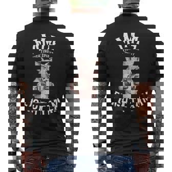 Mmaファイトチーム 面白い総合格闘技の豚 メンズTシャツ バックプリント - Kawaiitshirt