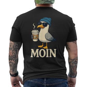 Moin Plattdeutsch Norddeutschland Ostfriesland Ostsee Moin T-Shirt mit Rückendruck - Geschenkecke