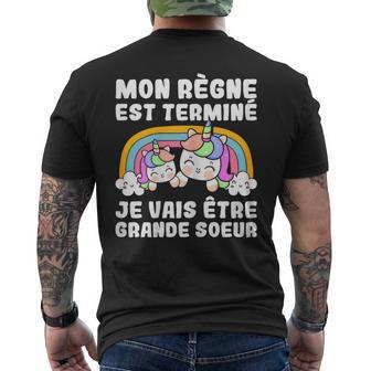 Mon Règne Est Terminéais Etre Grandeoeur Licorne Cadeau T-shirt imprimé au dos - Cadeauxyz