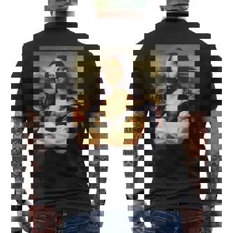 Mona Lisa Bodybuilding Mona Lisa Muscle Gym Workout メンズTシャツ バックプリント - Kawaiitshirt