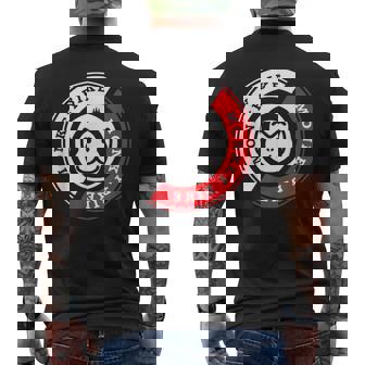 Monkey Bike レッドグラフィック メンズTシャツ バックプリント - Kawaiitshirt