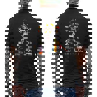 Mono Arte Colorido Ilustraciones Zoo Animal Motivo Mono Camiseta Hombre Estampado Espalda - Regaloses