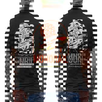 Monorail Please Stand Clear Of The Doors Theme Park Retro Men's T-shirt Back Print - Thegiftio UK