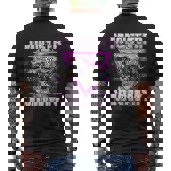 Monster Truck Mommy Monster Truck Are My Jam Truck Lovers Men's T-shirt Back Print - Monsterry