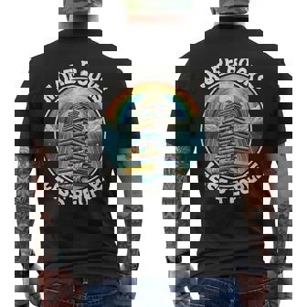 More Books Less People Book Lover Bookworm リーディングブック メンズTシャツ バックプリント - Kawaiitshirt