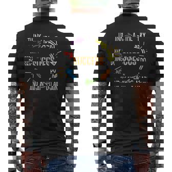 Motivational Quote Motivation Success Inspiration Mindset Men's T-shirt Back Print - Monsterry