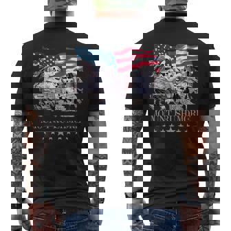 Mount Mt Rushmore South Dakota Souvenir Usa Adventure Lover Men's T-shirt Back Print - Thegiftio