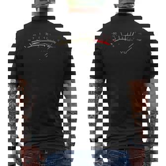 Music Mixer And Producer Gear And Men's T-shirt Back Print - Monsterry