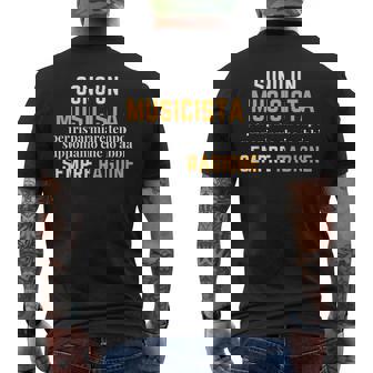 Musicista Divertente Idea Regalo Di Musica Donna Uomo T-shirt da uomo con stampa posteriore - Novitaregali