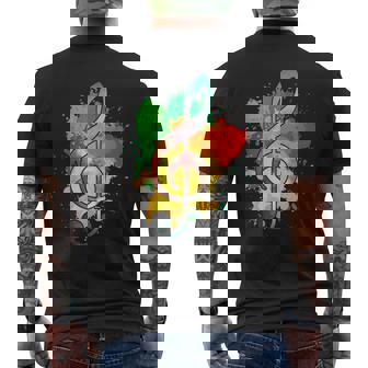 Musicista Orchestra Musica Classica Colorato Chiave Musicale T-shirt da uomo con stampa posteriore - Novitaregali