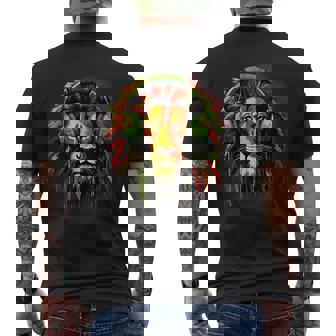 Musique Reggae Rasta Roots Jamaïque Rastafari Rasta Reggae Lion T-shirt imprimé au dos - Cadeauxyz