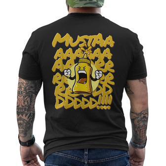 Mustard Bottle Scream Men's T-shirt Back Print - Thegiftio UK