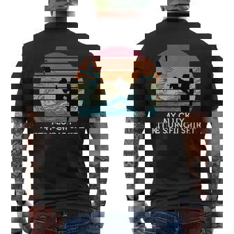 My Lucky Kite サーフィンシャツ ヴィンテージ サンセット ビーチ メンズTシャツ バックプリント - Kawaiitshirt