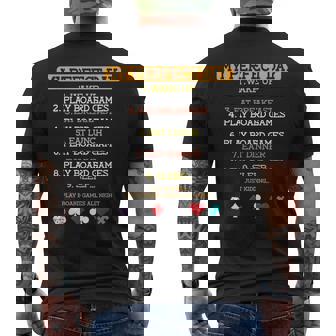 My Perfect Day ボードゲーム 恋人 ボードゲーム 面白い メンズTシャツ バックプリント - Kawaiitshirt