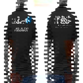 Naas Est Justeotre Humour No As Aervice T-shirt imprimé au dos - Cadeauxyz