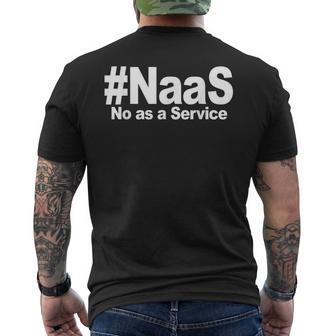 Naas No As A Service Naas No As A Service Men's T-shirt Back Print - Thegiftio UK