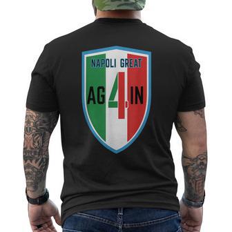 Napoli Great Again 4 Titolo Italia 2025 Men's T-shirt Back Print - Thegiftio UK