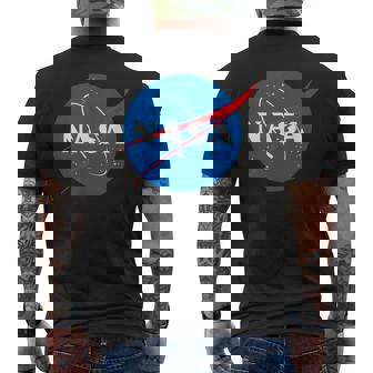 Nasa Meatball Official Logo Men's T-shirt Back Print | Mazezy