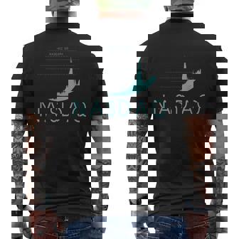 Nasdaq American Technology Index、証券取引所、金融 メンズTシャツ バックプリント - Kawaiitshirt