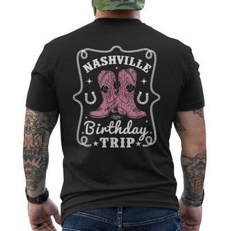 Nashville Birthday Trip Nashville Birthday Men's T-shirt Back Print - Thegiftio UK