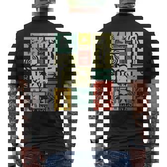 Nazca Linesナスカラインズ ペルージオグリフモンキー 宇宙飛行士 スパイダー レトロ メンズTシャツ バックプリント - Kawaiitshirt