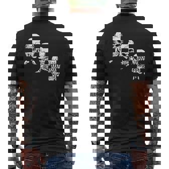 Ne Rienoir Ne Rien Entendre Et Ne Rien Dire Crâne Biker T-shirt imprimé au dos - Cadeauxyz