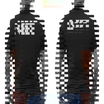 Neet 教育や雇用や訓練ではありません 長袖tシャツ メンズTシャツ バックプリント - Kawaiitshirt