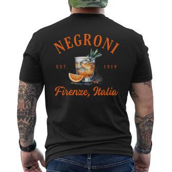 Negroni Lover Firenze Italia Italienisch Reise Florenz Italien T-Shirt mit Rückendruck - Geschenkecke
