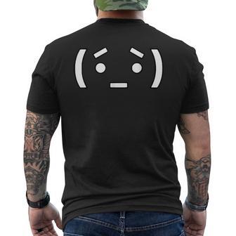 Nerd Armin Symbol Face Men's T-shirt Back Print - Thegiftio UK